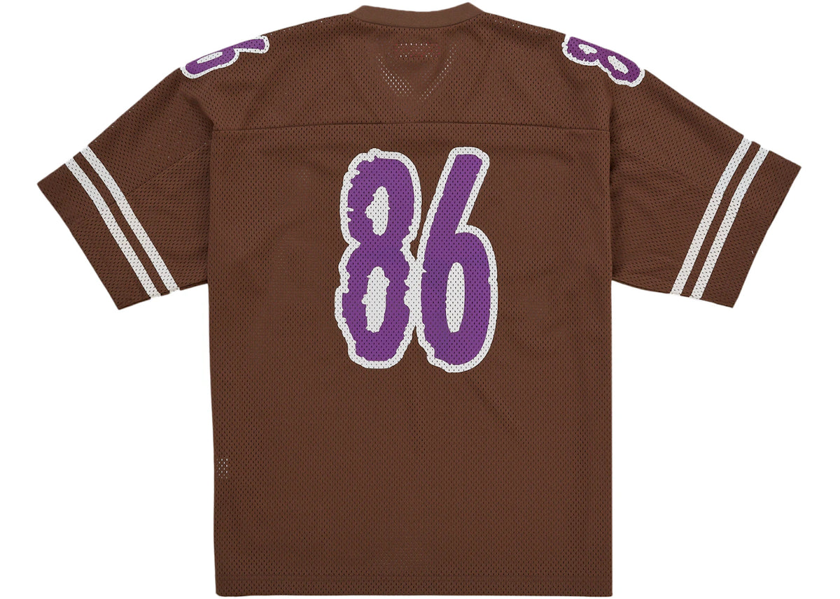 Supreme Reflective Football Jersey Brown