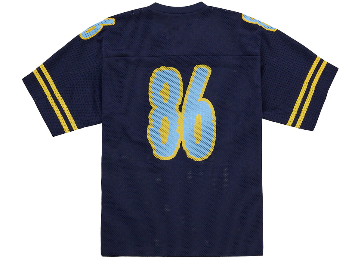 Supreme Reflective Football Jersey Navy