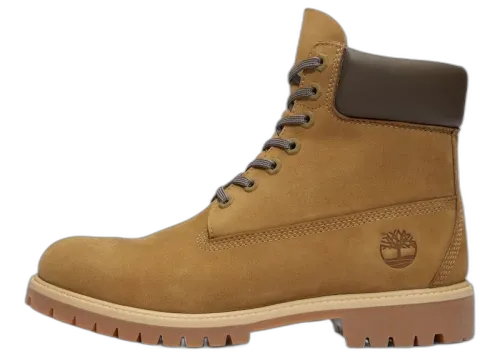 Timberland 6" Premium Waterproof Boot Olive Nubuck Dark Brown