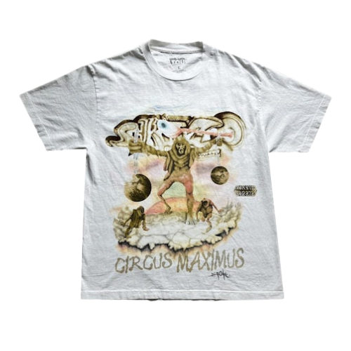 Travis Scott Utopia Tour Skitzo Circus Maximus Tee White