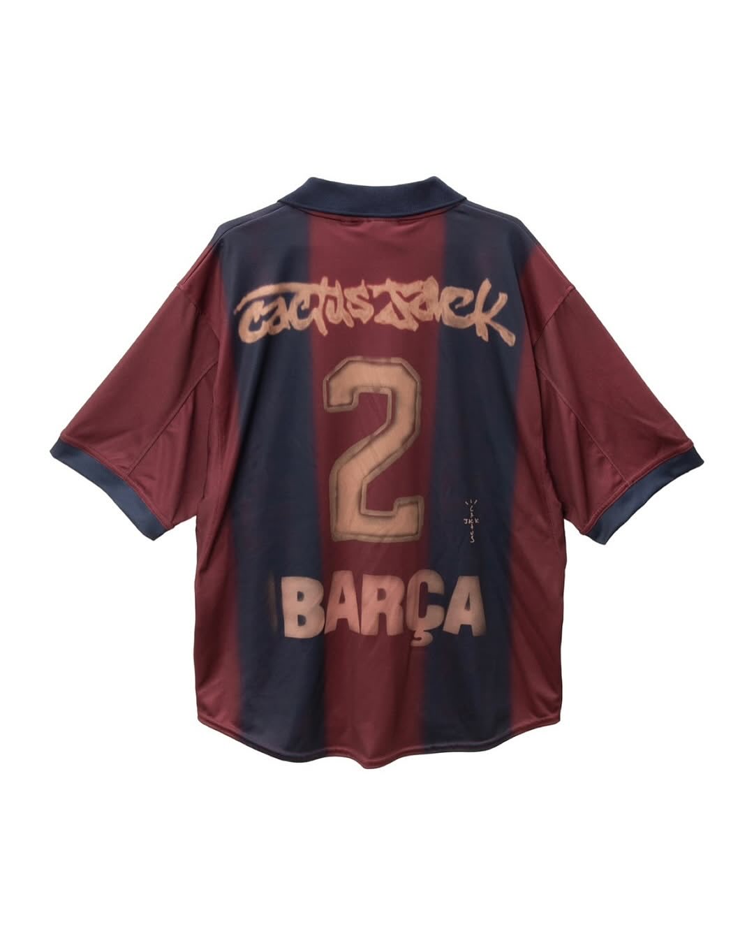 Travis Scott x Nike x FC Barcelona Retro 2000/01 Home Skeleton Jersey