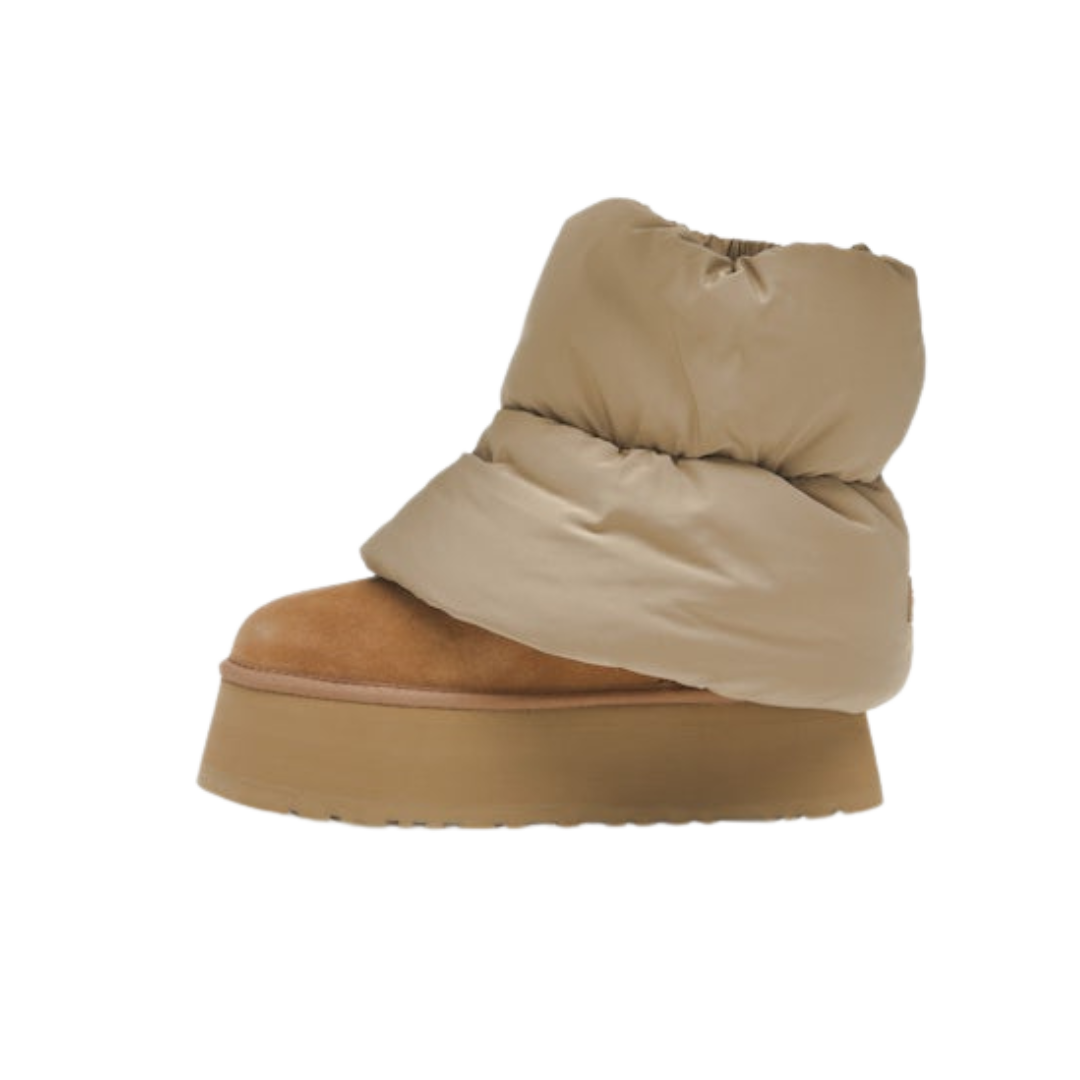 UGG Classic Mini Dipper Puffer Boot Amphora Chestnut