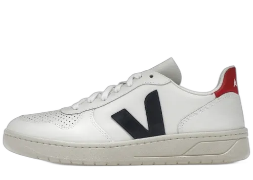 Veja V-10 Leather White Nautico Pekin