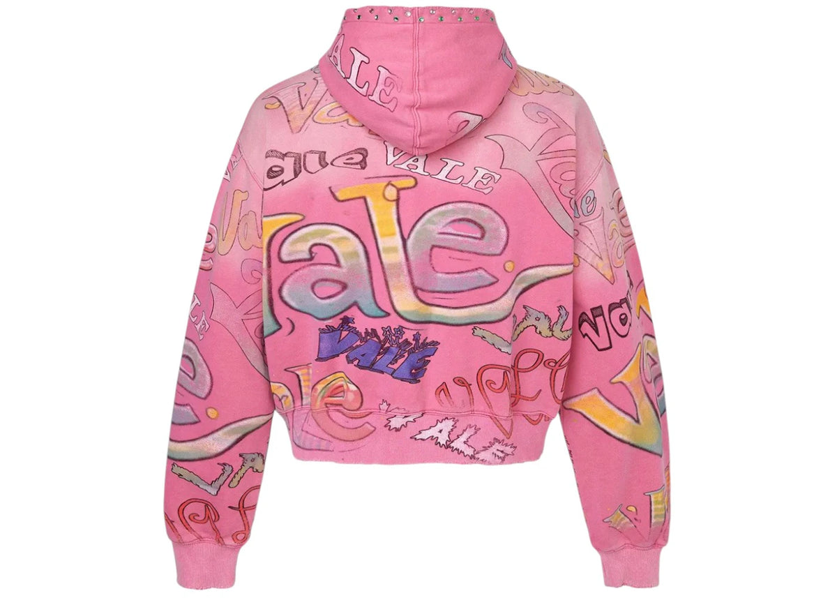 Vale Forever Bubblegum Zip Up Hoodie Pink