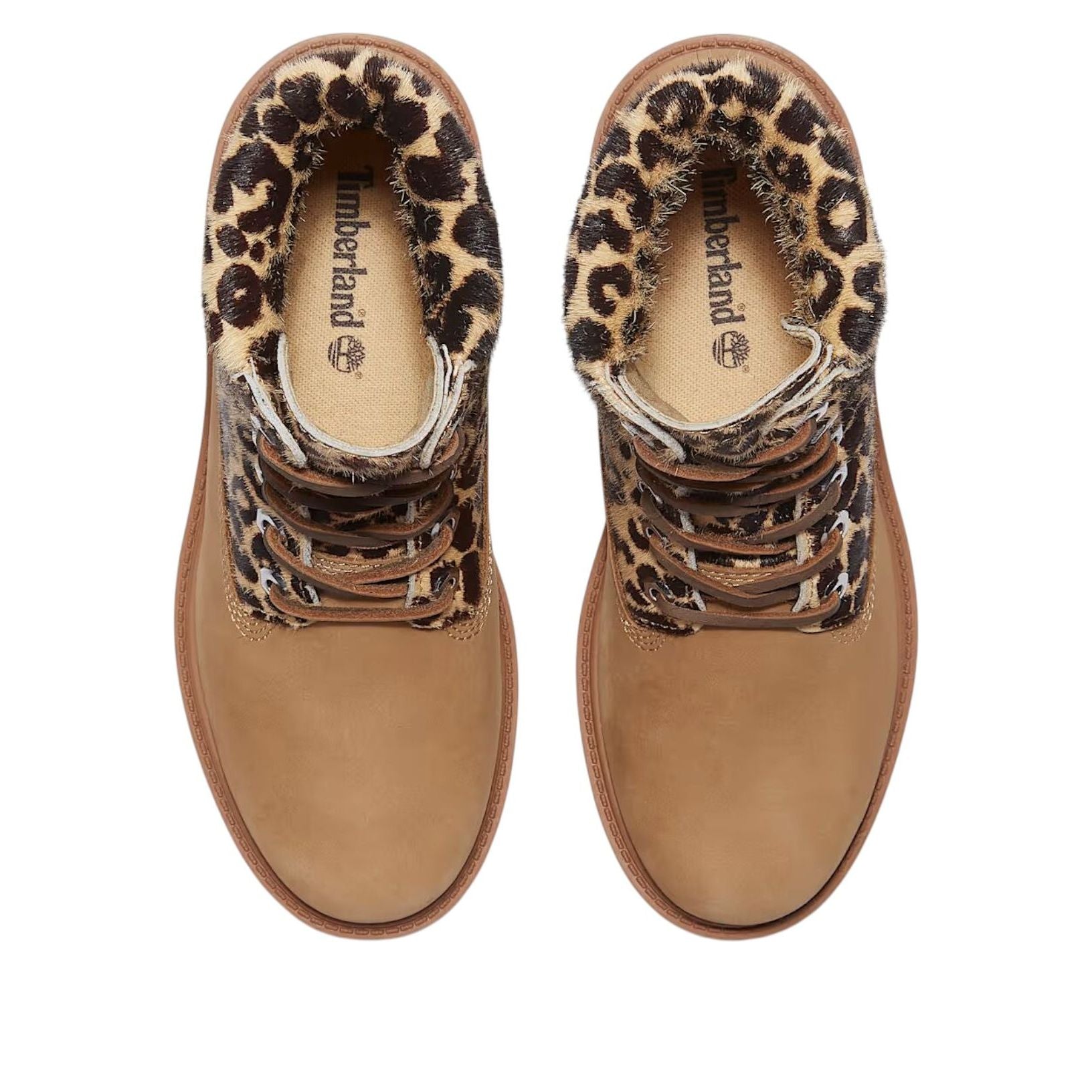 Timberland 6" Premium Boot Leopard Print Beige Nubuck