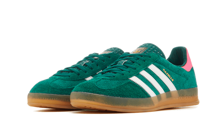 Adidas Gazelle Indoor Collegiate Green Lucid Pink Adidas Gazelle Indoor Collegiate Green Lucid Pink