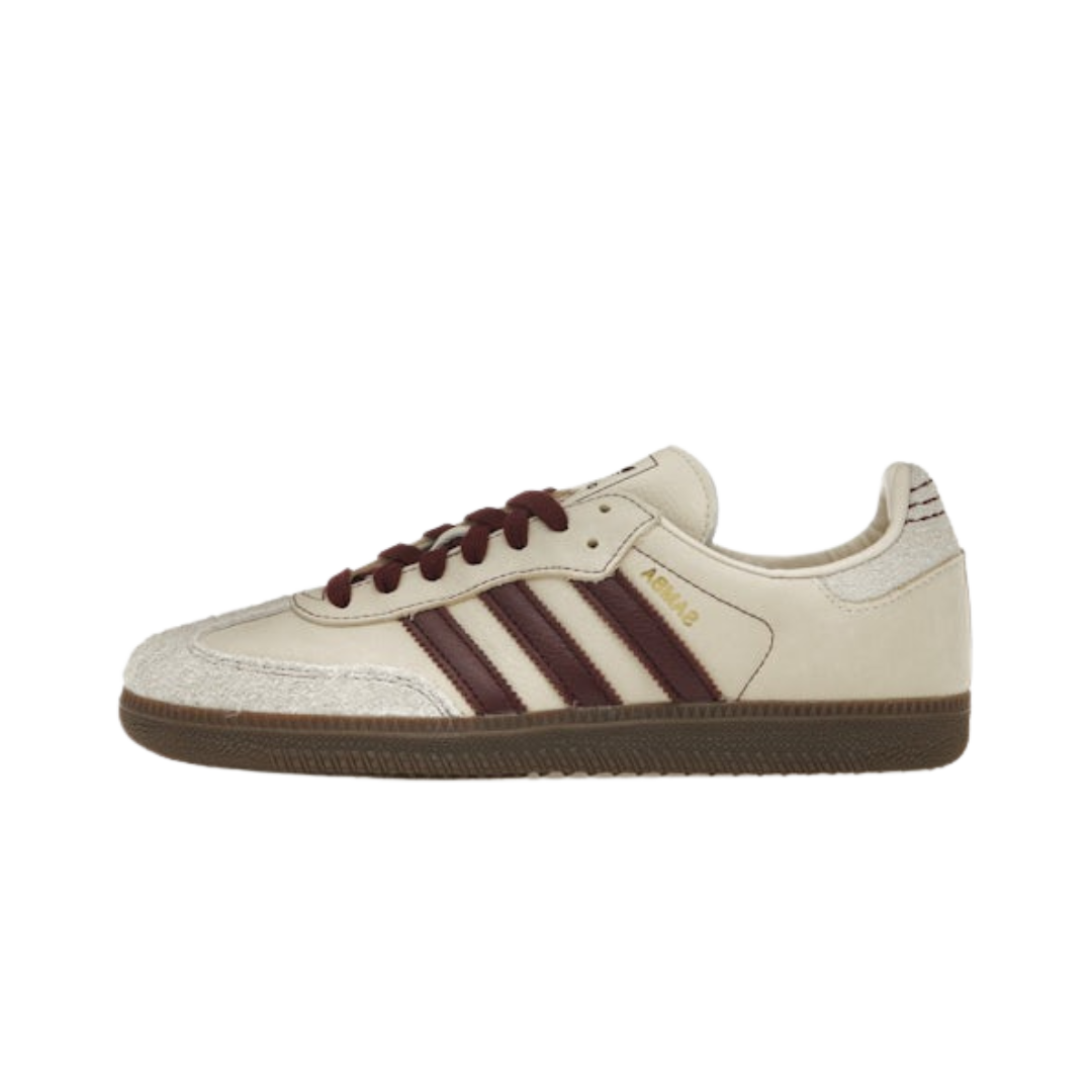 Adidas Samba OG Wonder White Maroon