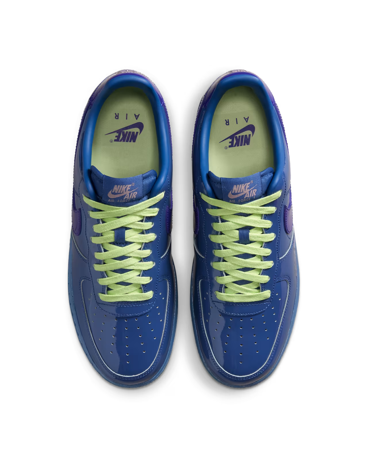 Nike Air Force 1 Low Patent Leather Mystic Navy Grape Ice