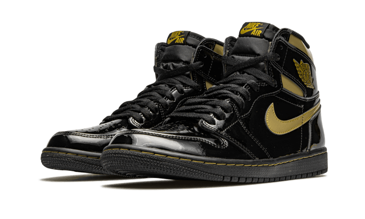 Air Jordan High Black Metallic Gold (555088-032 575441-032