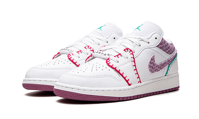 Air Jordan 1 Low White Light Bordeaux - DM9037-100