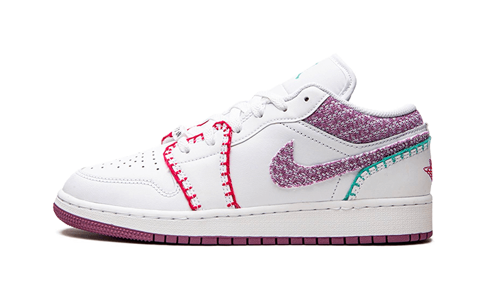 Air Jordan 1 Low White Light Bordeaux - DM9037-100