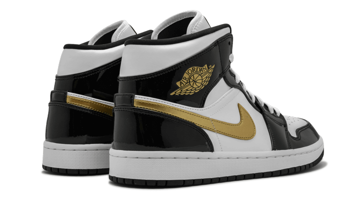 Jordan 1 mid gold black online