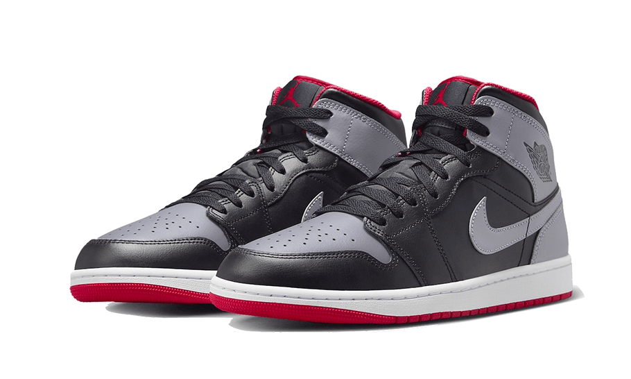 Air Jordan Mid Black Grey Red