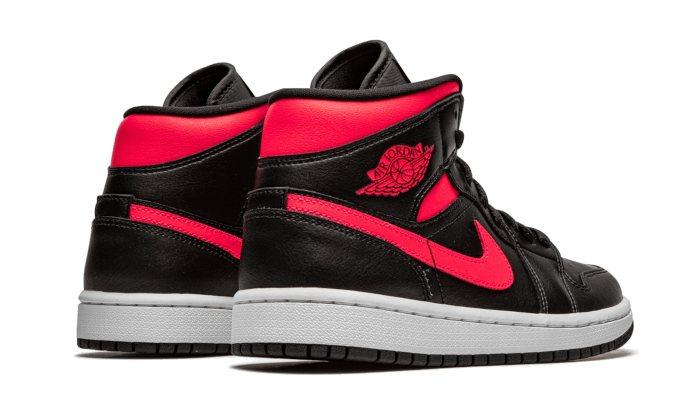 Air Jordan 1 Mid Black Siren Red - BQ6472-004