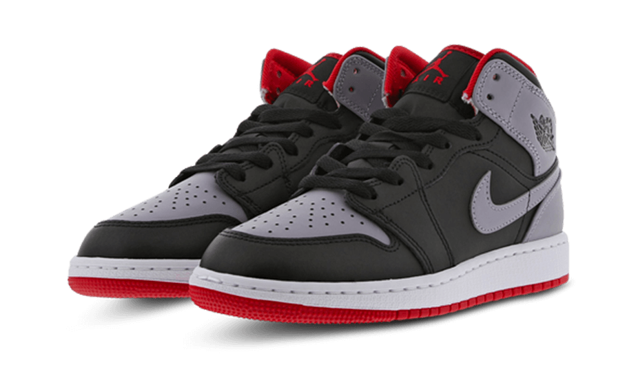 Air Jordan 1 Mid Cement Grey Red - DQ8423-006