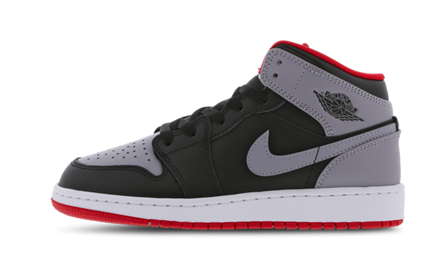 Air Jordan 1 Mid Cement Gray Red