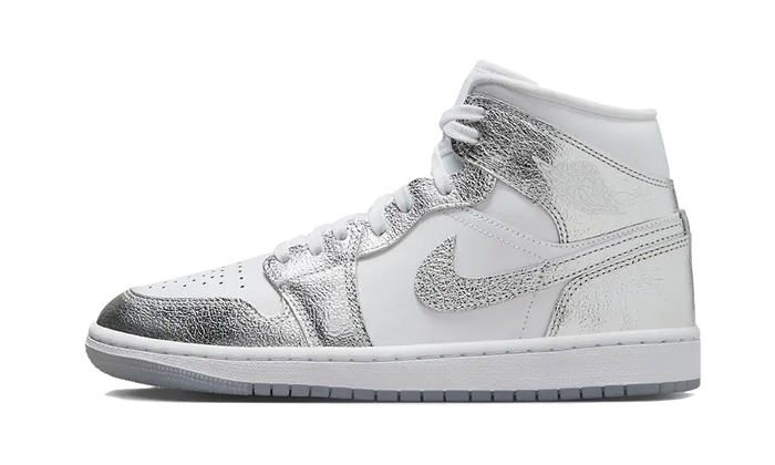 Air Jordan 1 Mid Crinkled Chrome - FN5031-100