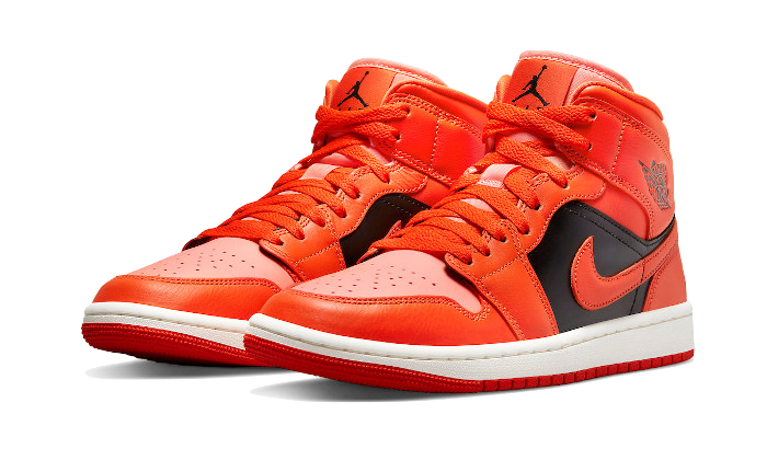 Air Jordan 1 Mid Orange Black - DM3381-600