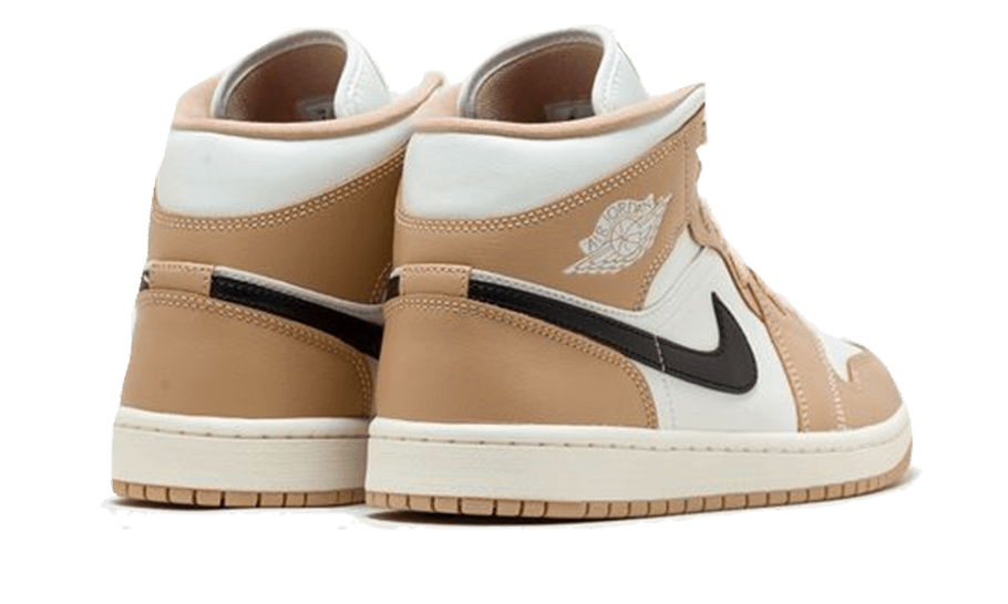 Air Jordan 1 Mid Tan Black - BQ6472-103