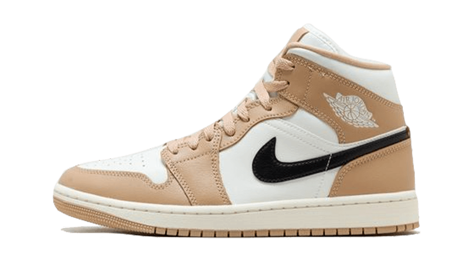 Air Jordan 1 Mid Tan Black - BQ6472-103