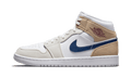 Air Jordan 1 Mid Tan Suede Navy