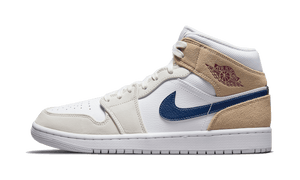 Air Jordan 1 Mid Tan Suede Navy