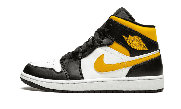 Air Jordan 1 Mid White Pollen Black - 554724-177 / 554725-177