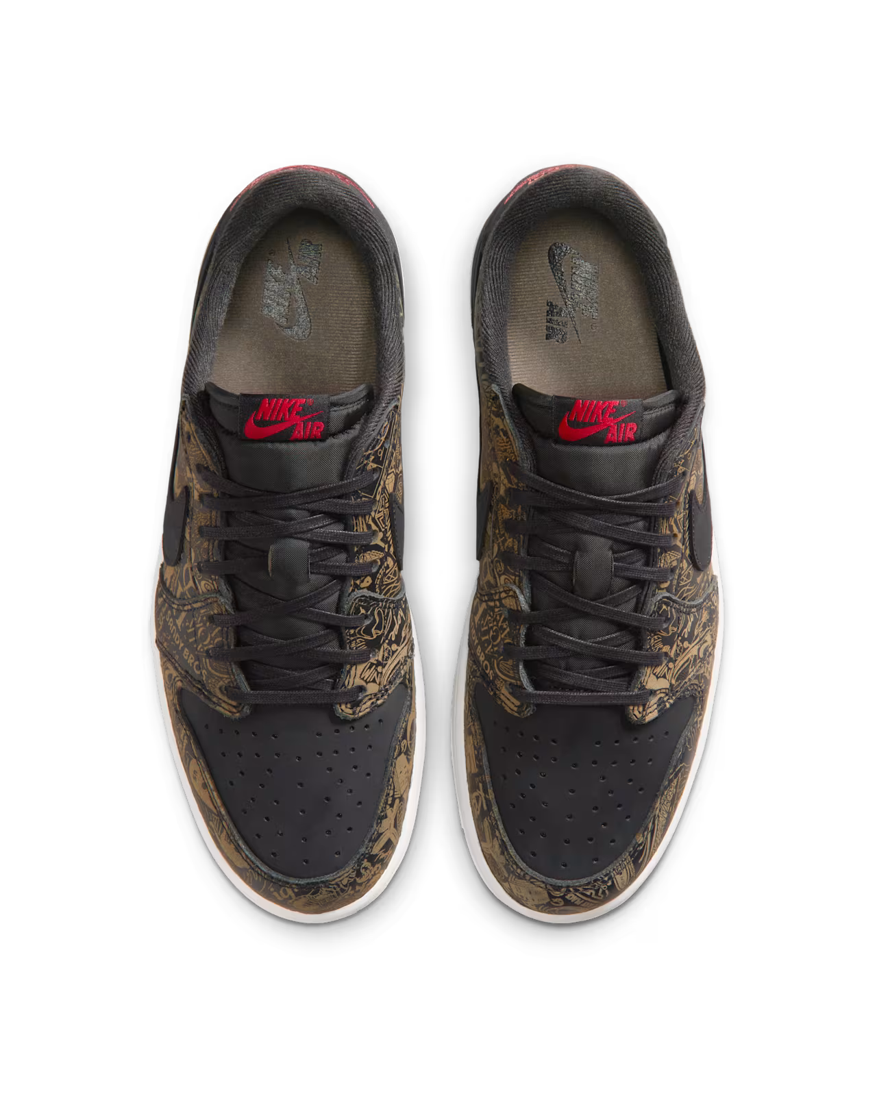 Jordan 1 Retro Low OG Laser Black University Red