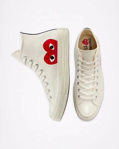 Converse Chuck Taylor All Star 70 Hi Comme des Garcons PLAY White