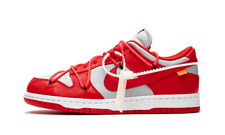 Dunk Low Off-White University Red - CT0856-600