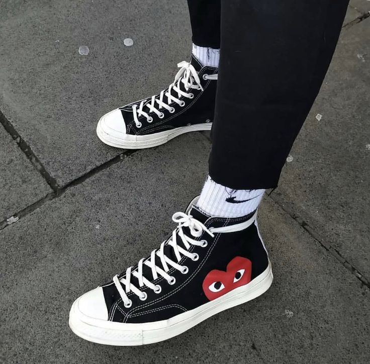 Converse Chuck Taylor All Star 70 Hi Comme des Garcons PLAY Schwarz