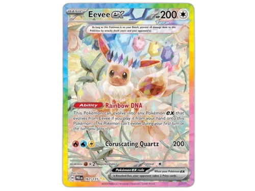 Eevee ex 2025 Pokémon Scarlet & Violet Prismatic Evolutions Special Illustration Rare 167/131 Ungraded