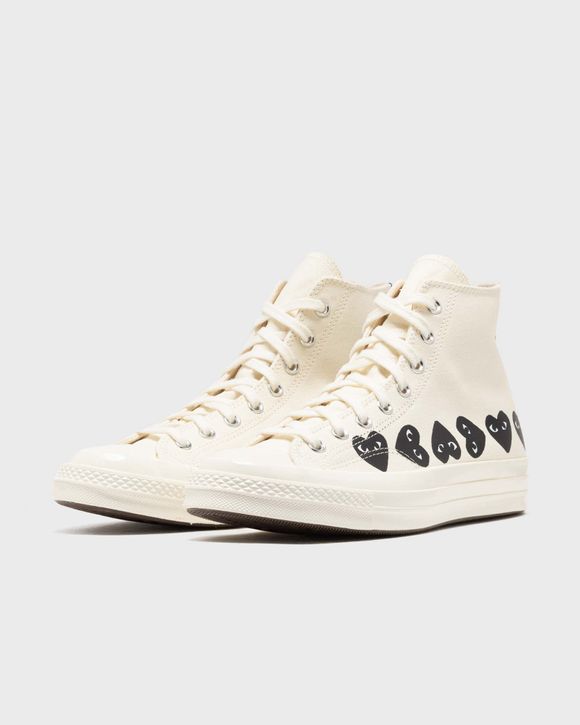 Converse Chuck Taylor All Star 70 Hi Comme des Garcons PLAY Multi-Heart Milk