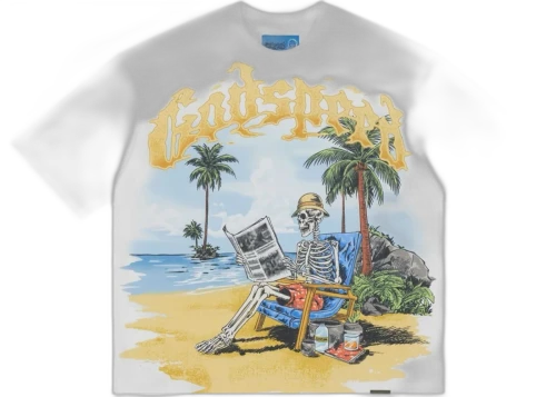 Godspeed Skeleton Beach II NG T-shirt White