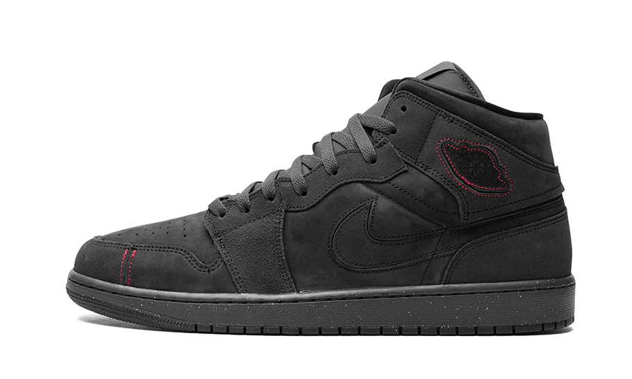 Air Jordan 1 Mid SE Craft Gray Red