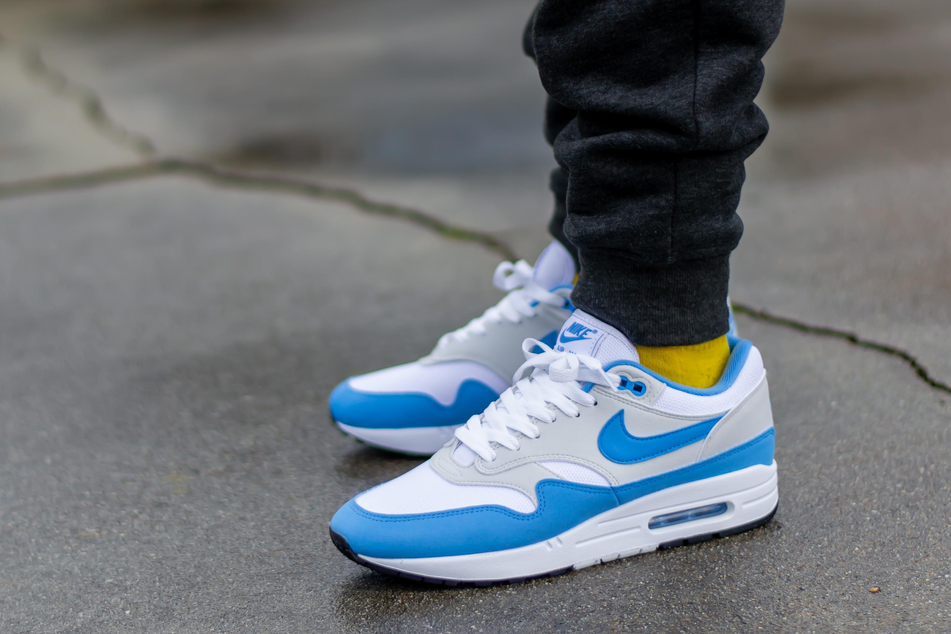 Air Max Blauwe Nike Schoenen Nike Air Max White University Blue
