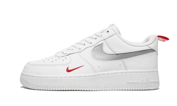 Air force 1 white with red swoosh discount