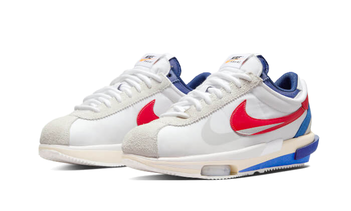 Cortez 4.0 Sacai White University Red Blue - DQ0581-100