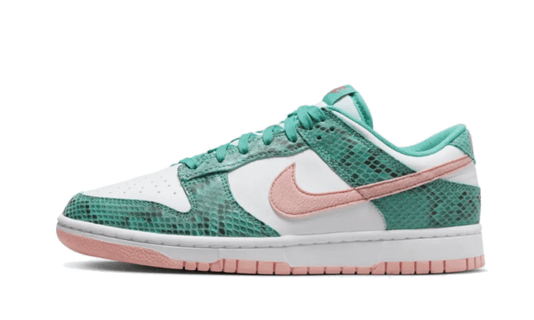 Dunk Low Snakeskin Washed Teal Bleached Coral - DR8577-300
