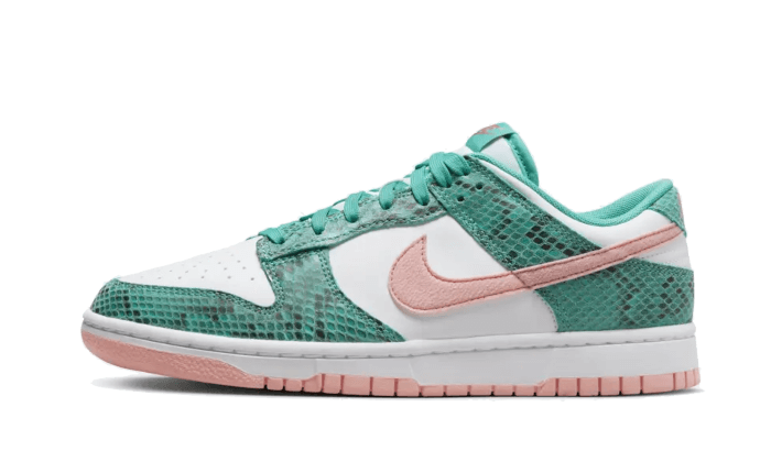 Dunk Low Snakeskin Washed Teal Bleached Coral - DR8577-300