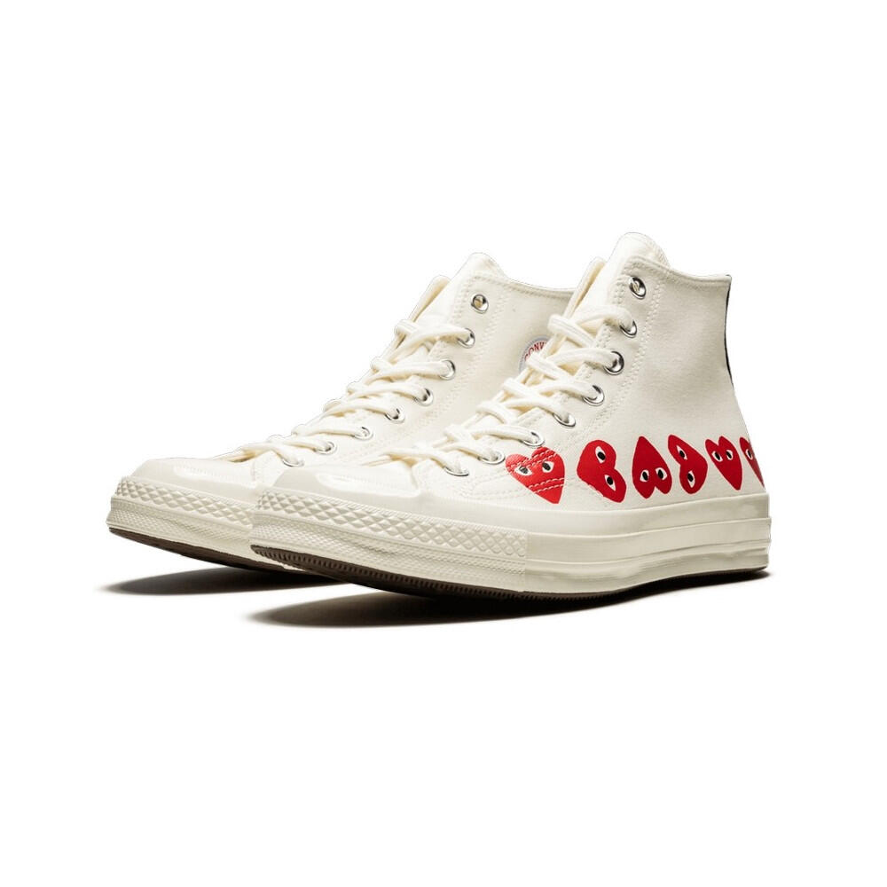 Converse Chuck Taylor All Star 70 Hi Comme des Garcons PLAY Multi-Heart White