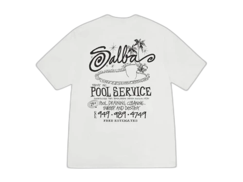Stussy Pool Service Pigment Dyed Tee Natural