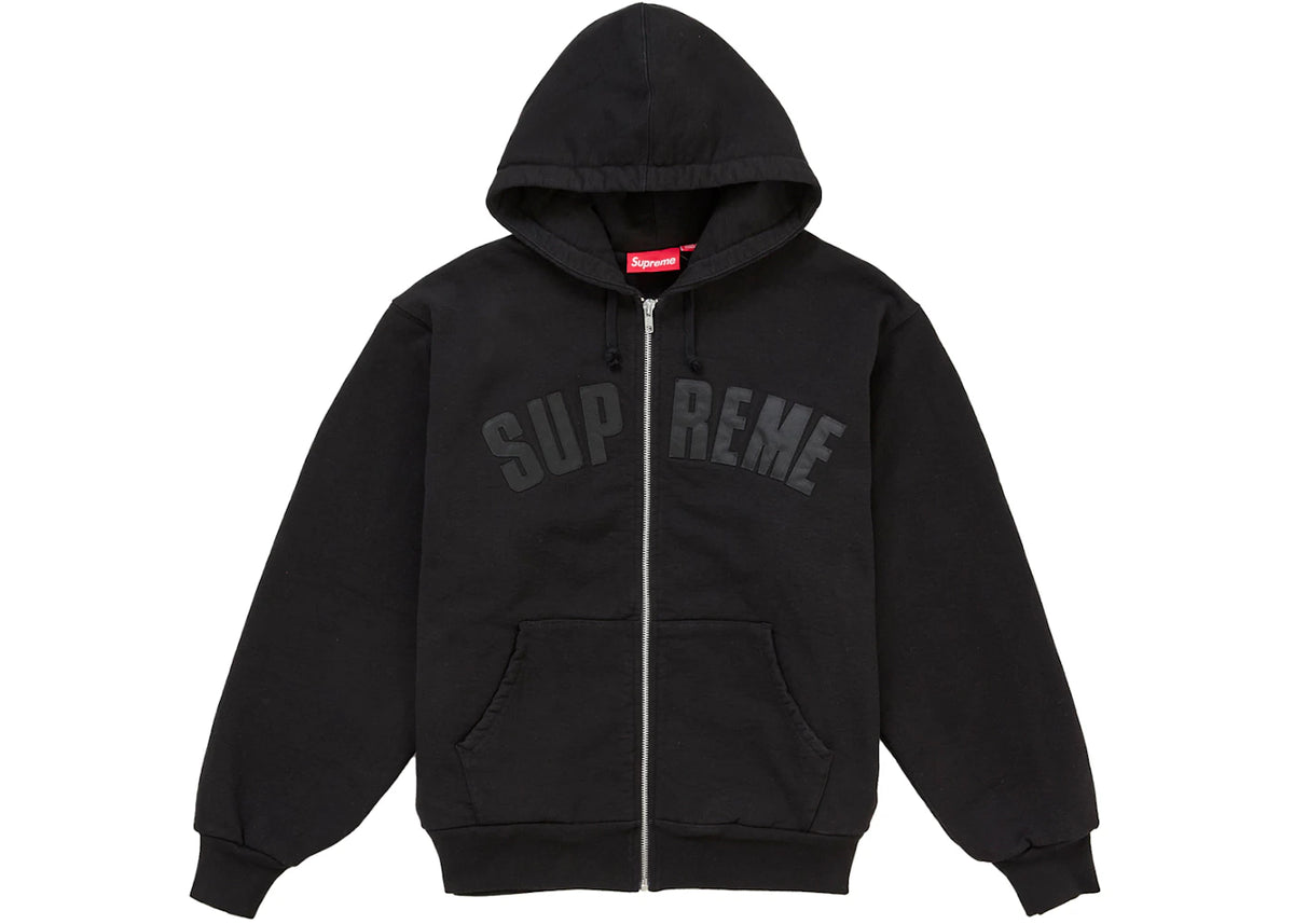Supreme Arc Thermal Lined Zip Up Hooded Sweatshirt (FW26) Black