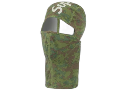 Supreme Heat Reactive Digi Camo Balaclava Green