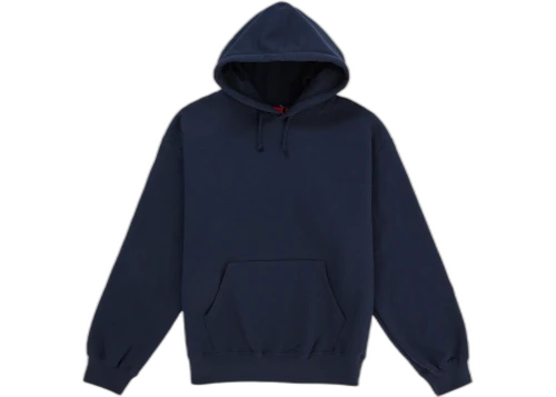Supreme Satin Applique Hooded Sweatshirt (SS26) Washed Navy