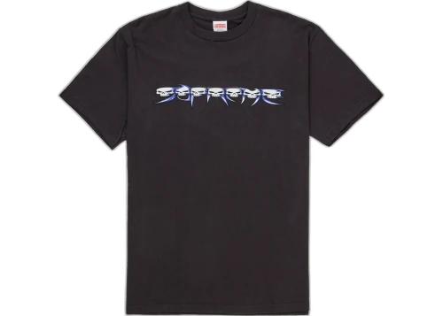 Supreme Skulls Spellout Tee Black