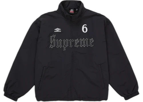 Supreme Umbro Rhinestone Track Jacket Black