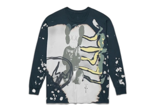 Travis Scott Cactus Jack + Kaws For Fragment L/S Tee Multi Grey