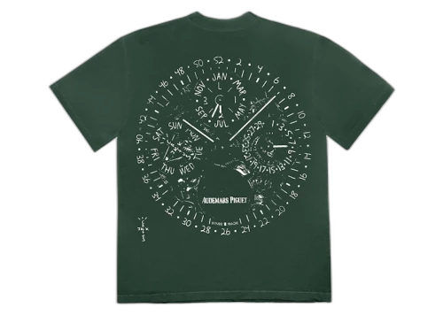 Travis Scott CJ x Audemars Piguet Watch Face Tee Green