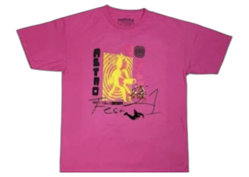 Travis Scott Other Side T-shirt Pink